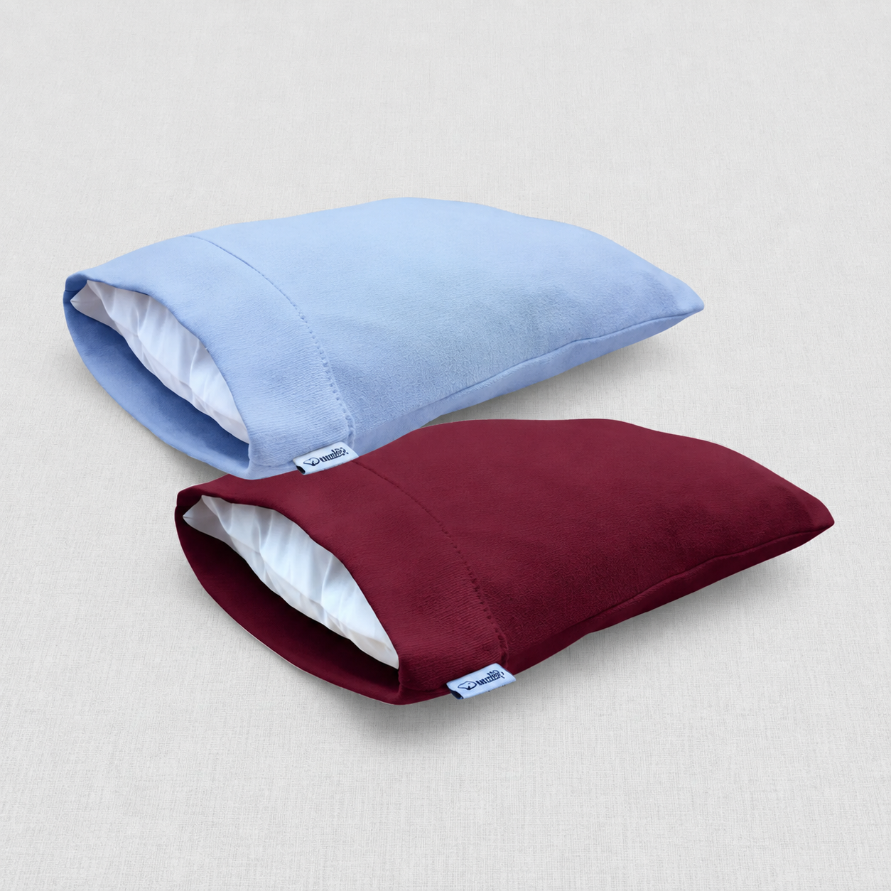 Set 2 Almohadas Cojínes para Bebé 100% Algodón Ergonómicas Suave