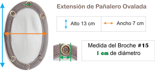 10 Extensiones Curva De Pañalero para Bebé Unitalla Neek' Estandar 1 cm
