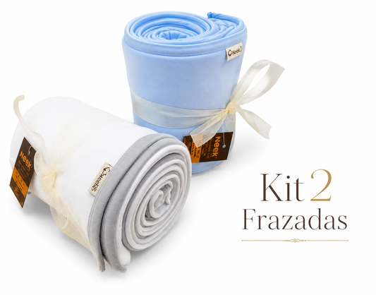 Set Frazada 2pzs para Bebe 100% Algodón Neek'