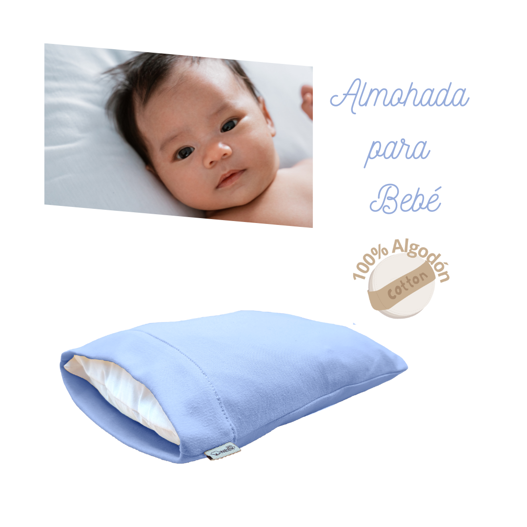 Almohada Cojin para Bebe 100 Algodon Ergonomica Suave Neek Cotton
