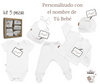 Kit 5 pzs Personalizado para Bebé Salir Hospital Bienvenida Algodón